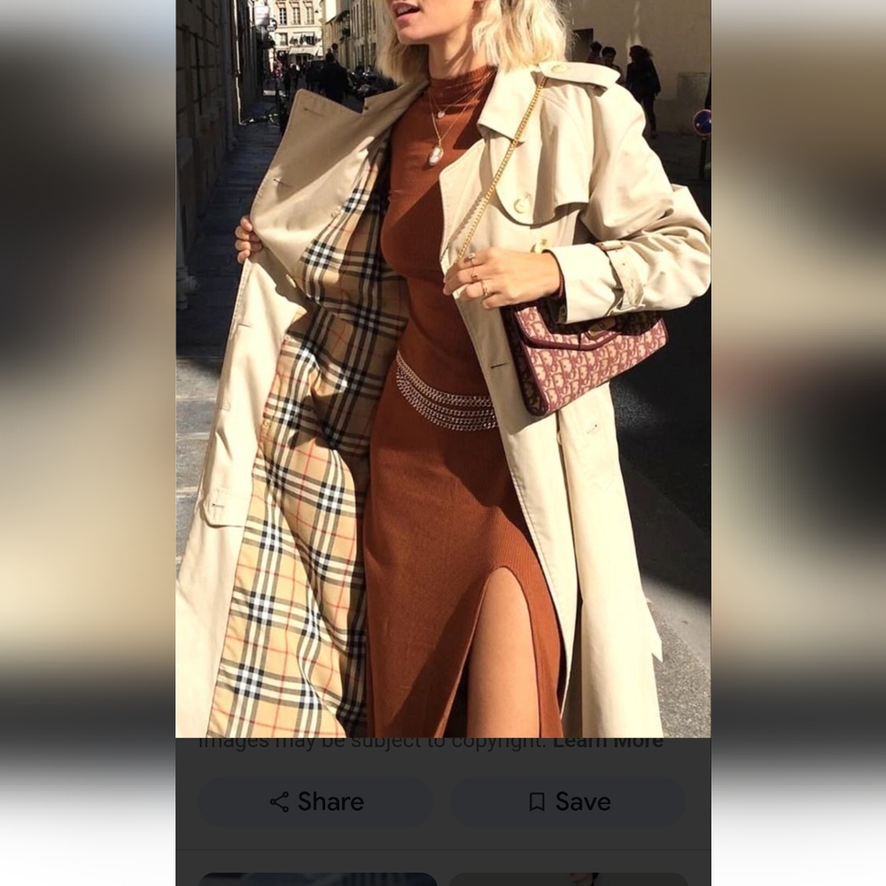 Vintage flowy  Burberry trench London fog style unisex
